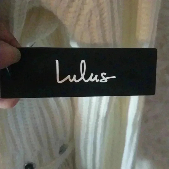 Freethinker Cream Fringe Cropped Sweater Size M - Picture 7 of 9